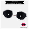accessoire-coquin-menotte-noire-Marabou-Secret Play-produit-vue-face-make-me-melt-paris-2