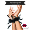 accessoire-coquin-menotte-noire-plumes-SweetCaress-mannequin-vue-face-make-me-melt-paris.jpg