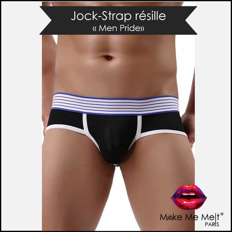 lingerie-sexy-jock-strap-résille-noir-paris hollywood-mannequin-vue-face-make-me-melt-paris